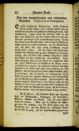 Von den wundheildenden und reinigenden Arzneyen