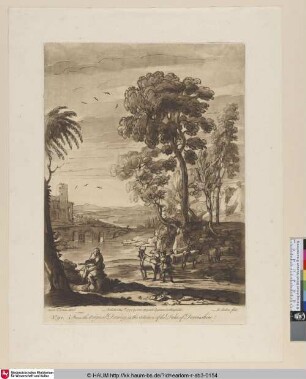 [Landschaft mit Merkur, der Admets Herde wegtreibt]