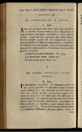 Titulus III. De Filiisfamilias In Specie.