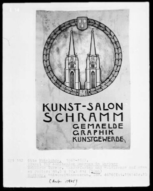 Plakat für Kunstsalon Schramm