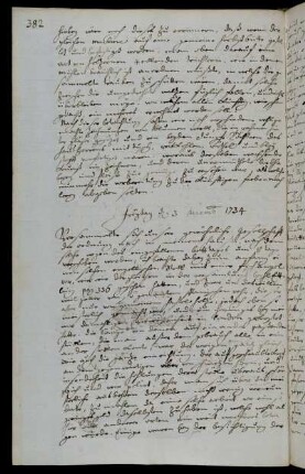 Freytag d 3 decemb 1734