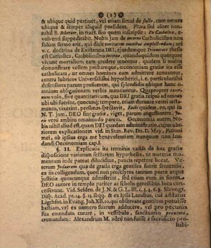 Dissertatio De Catholicismi Gratiae Ad Gentiles Svb V.T. Pertingente, Oeconomia