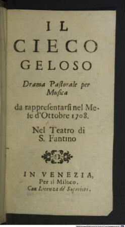 Il cieco geloso