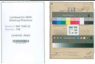 Entnazifizierung Albert Landrock , geb. 08.04.1887 (Verwaltungsangestellter)