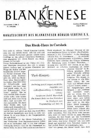 Das Rieck-Haus in Curslack