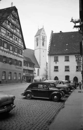Riedlingen: Marktplatz Riedlingen mit Kirche