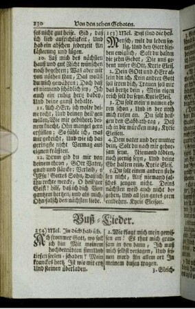 Buß-Lieder.