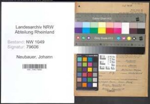 Entnazifizierung Johann Neubauer , geb. 14.06.1900 (Bauingenieur)