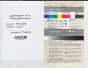 Entnazifizierung Friedrich Juergens, geb. 07.09.1883 (Beamter)