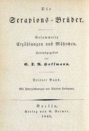 Bd. 3: E. T. A. Hoffmann's gesammelte Schriften