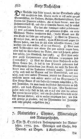 Anfangsgründe der Naturlehre.