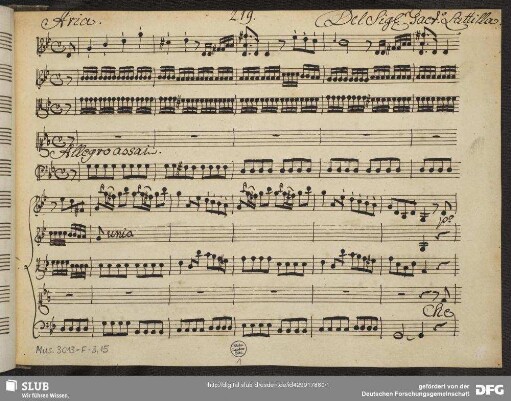 Griselda. Excerpts - Mus.3013-F-3,15 : S, strings, b