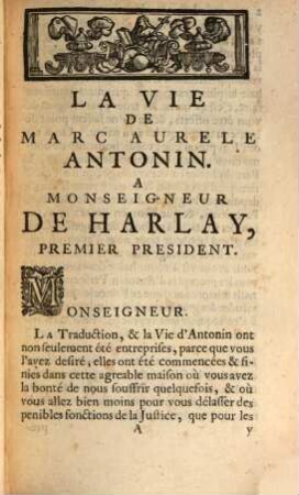 Reflexions morales de l'Empereur Marc Antonin : avec des remarques de Mr. & de Mad. Dacier, 1