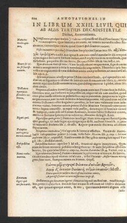 In Librum XXIII. Livii, Qui Ab Aliis Tertius Decadis Tertiae Dicitur, Annotationes.