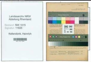 Entnazifizierung Heinrich Kellendonk , geb. 05.12.1882 (Reichsbahnsekretaer)