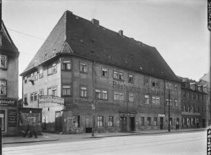 Dresden, Friedrichstadt, Friedrichstraße 19. Wohn- und Geschäftshaus mit Restaurant zum Eishaus