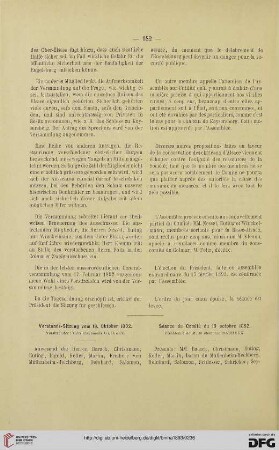 Vorstands-Sitzung vom 19. Oktober 1892 / Séance du Comité du 19 octobre 1892