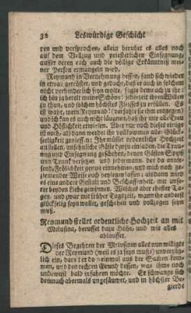 Reymund stellet ordentliche Hochzeit an mit Melusina, beruffet ...