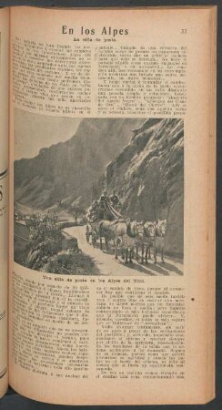 En los Alpes : La silla de posta