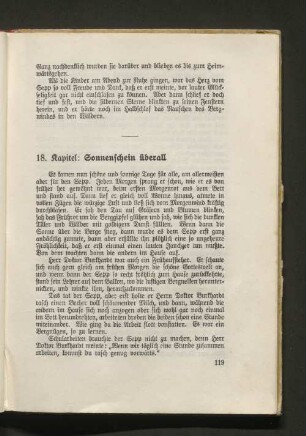 18. Kapitel: Sonnenschein überall