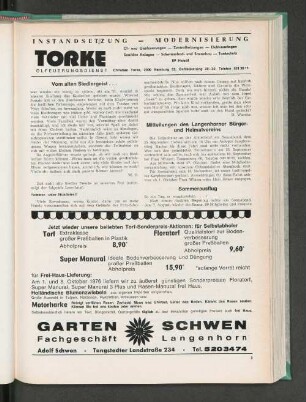 Mitteilungen des Langenhorner Bürger- und Heimatvereins