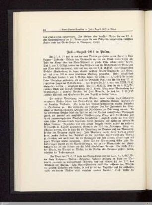 Juli - August 1915 in Polen