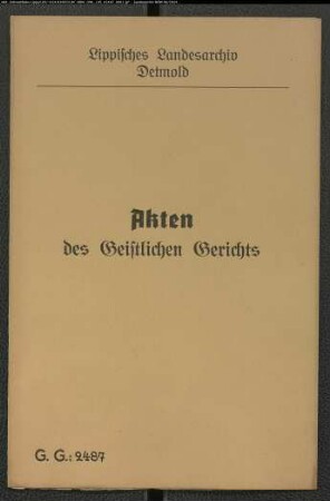 Ilsabein Jakob aus Mosebeck gegen ihren entwichenen Ehemann Simon Copey aus Mosebeck, wegen Desertion. Ehescheidung am 29.10.1753
