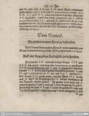 Auff eine fürgegebene Lini dasselbe zu beschreiben.