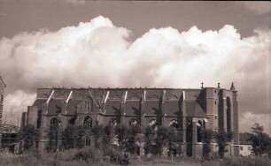 Kleve: Stiftskirche, Längsansicht, Ruine