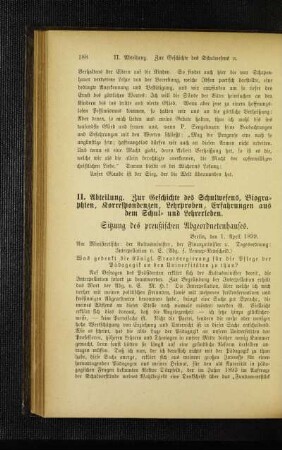 Sitzung des preußischen Abgeordnetenhauses