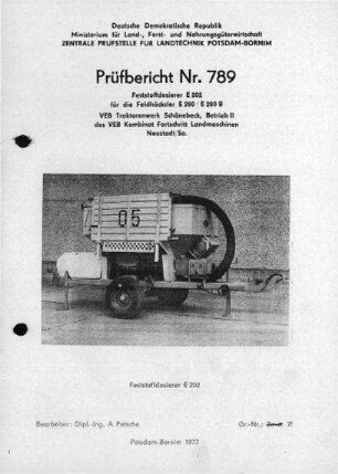 Feststoffdosierer E202 für Feldhäcksler E 280