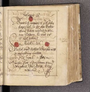 Zum Eingang: Geistliche Sprüche und Anrufung Gottes.