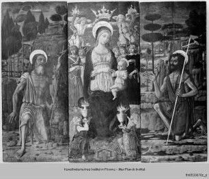 Thronende Maria mit Kind, Hieronymus und Johannes dem Täufer
