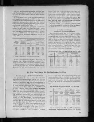 Neuzulassungen und Umschreibungen 1950 bis 1956