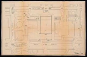 Teatro Nacional de la Opera (Wettbewerb), Madrid: Lageplan 1:1000