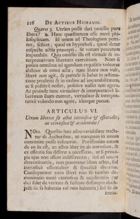 116-118, Articulus VI