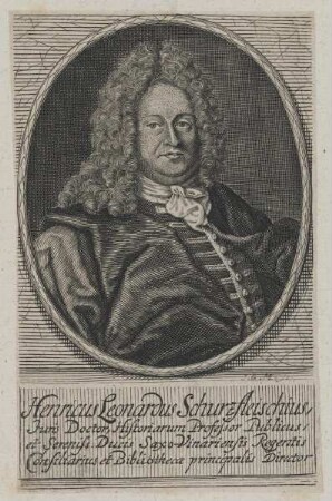Bildnis des Henricus Leonardus Schurzfleischius