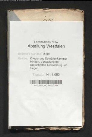 Nachgesuchte und ausgewiesene Zuschläge im Kirchspiel Lotte