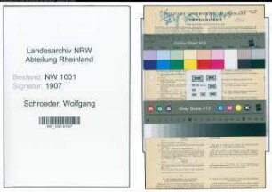 Entnazifizierung Wolfgang Schroeder, geb. 24.03.1921 (Verw.-Angest.)