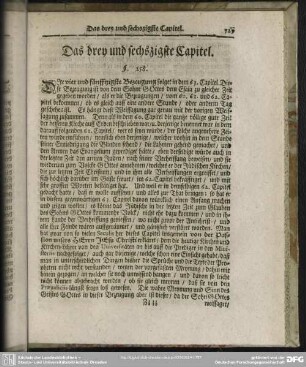 Das drey und sechszigste Capitel