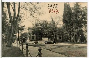 Portland, Oregon. Thompson Fountain and County Court house