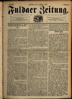 Ausgabe vom Sonntag, den 05. Oktober 1890.