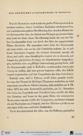 Die deutschen Ausgrabungen in Olympia