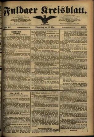 Ausgabe vom Donnerstag, den 10. Mai 1906.