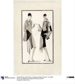 Zwei Damen in Tagesensembles