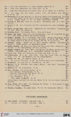 Neuere Graphik (Nr. 272-295)