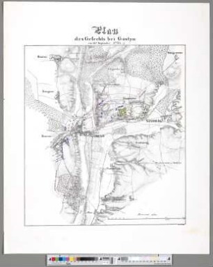 Plan des Gefechts bei Gostyn am 15ten September 1761