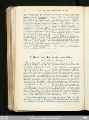 5. Route: Von Alexandrien nach Kairo.
