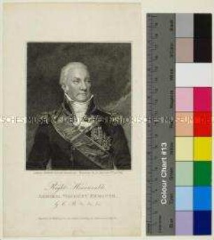 Porträt des britischen Admirals Edward Pellew, 1. Viscont of Exmouth