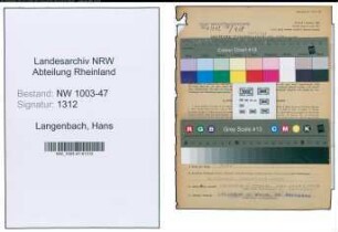 Entnazifizierung Hans Langenbach , geb. 21.05.1901 (Ingenieur)
